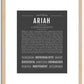 Ariah (female) | Name Art Print