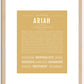 Ariah (female) | Name Art Print