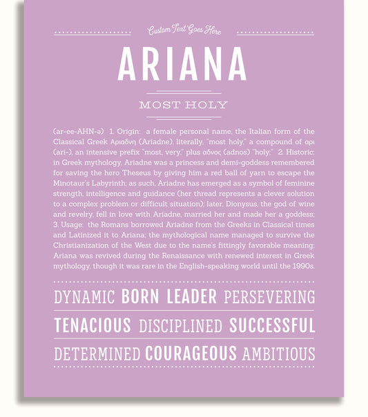 Frame Options | Lilac | No Frame