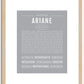 Ariane | Name Art Print