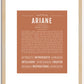 Ariane | Name Art Print