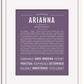 Frame Options | Deep Purple | White Frame, Matted