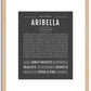 Aribella | Name Art Print