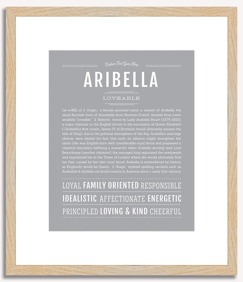 Aribella | Name Art Print