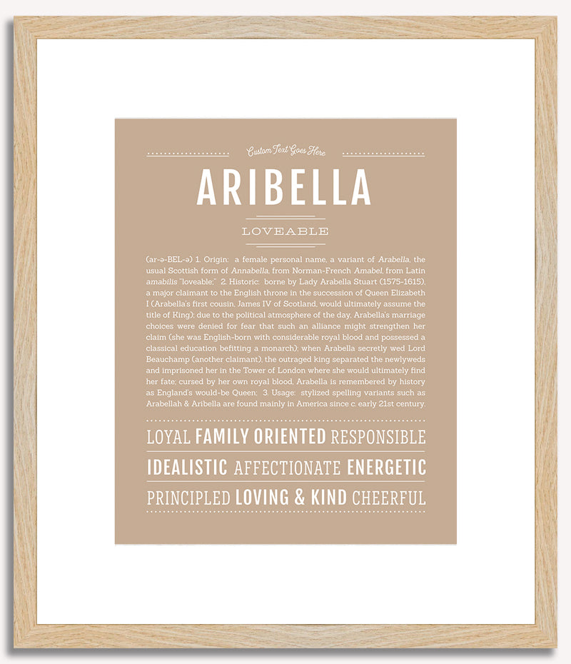 Aribella | Name Art Print