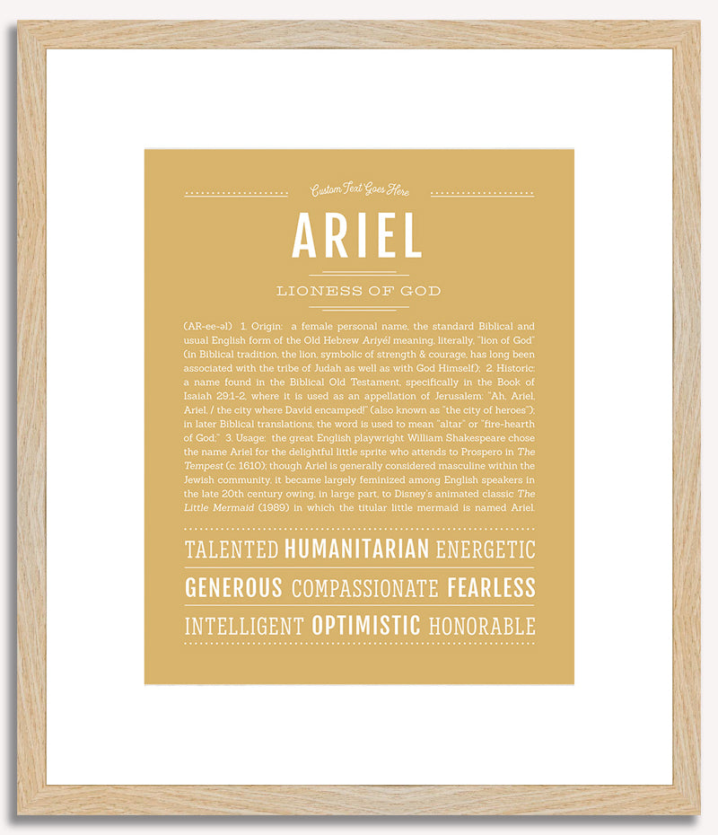 Ariel (female) | Name Art Print