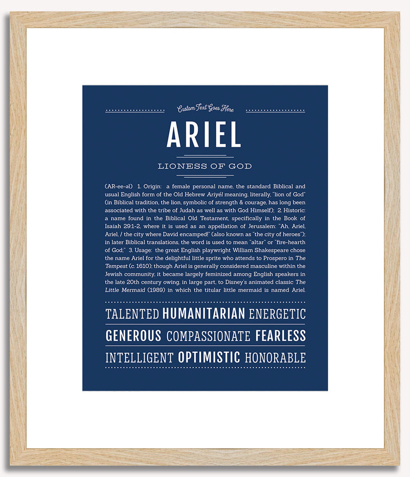 Ariel (female) | Name Art Print