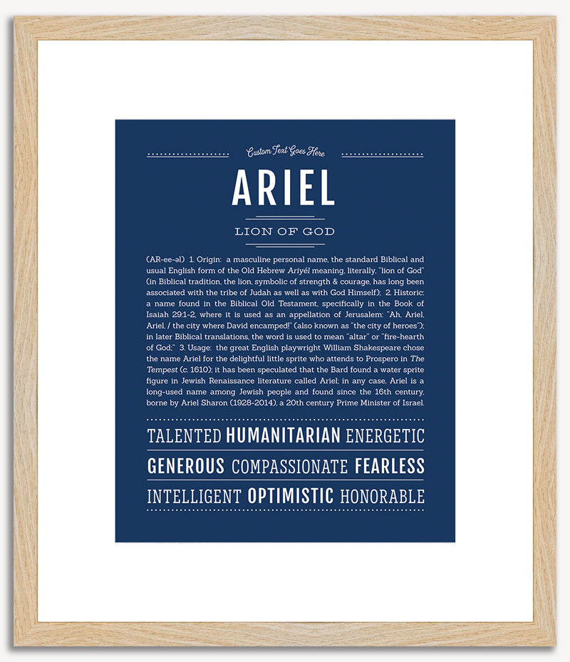 Ariel (male) | Name Art Print