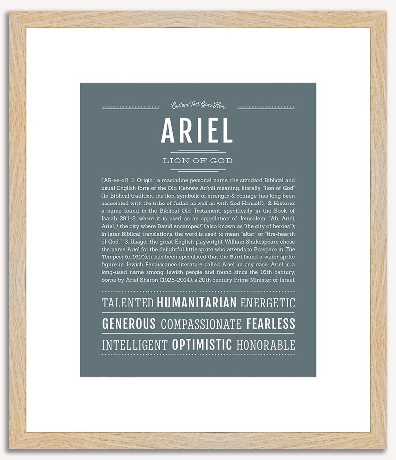 Ariel (male) | Name Art Print