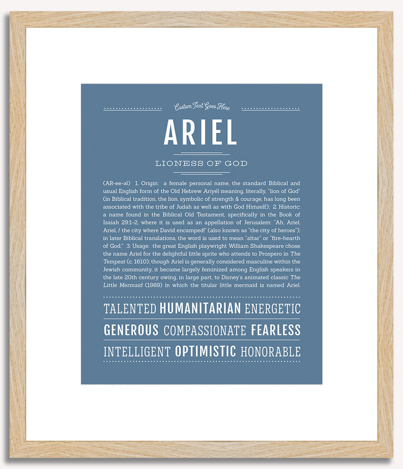 Ariel (female) | Name Art Print