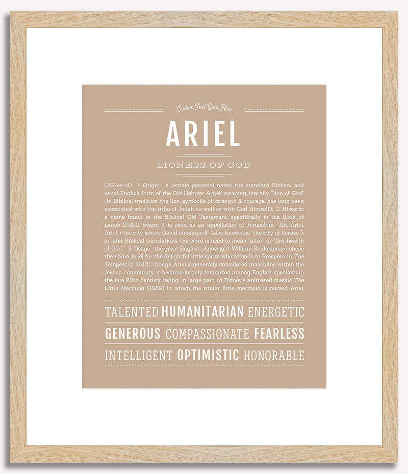 Ariel (female) | Name Art Print