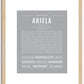 Ariela | Name Art Print