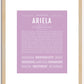 Ariela | Name Art Print