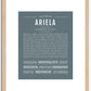 Ariela | Name Art Print