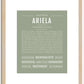 Ariela | Name Art Print