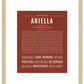 Ariella | Name Art Print