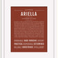 Ariella | Name Art Print