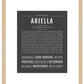 Ariella | Name Art Print