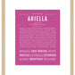 Ariella | Name Art Print