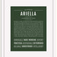 Ariella | Name Art Print