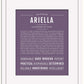 Ariella | Name Art Print