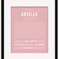 Ariella | Name Art Print