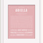 Ariella | Name Art Print