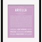 Ariella | Name Art Print