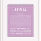 Ariella | Name Art Print