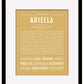 Ariella | Name Art Print