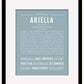 Ariella | Name Art Print