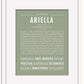 Ariella | Name Art Print
