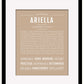 Ariella | Name Art Print