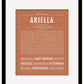 Ariella | Name Art Print