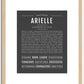 Arielle | Name Art Print