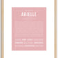 Arielle | Name Art Print