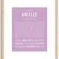 Arielle | Name Art Print