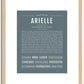 Arielle | Name Art Print