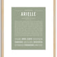 Arielle | Name Art Print