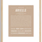 Arielle | Name Art Print