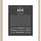 Arik | Name Art Print