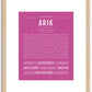 Arik | Name Art Print