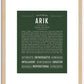 Arik | Name Art Print