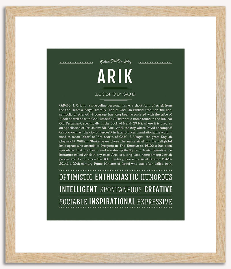 Arik | Name Art Print