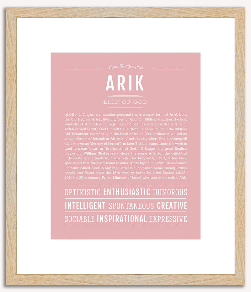 Arik | Name Art Print