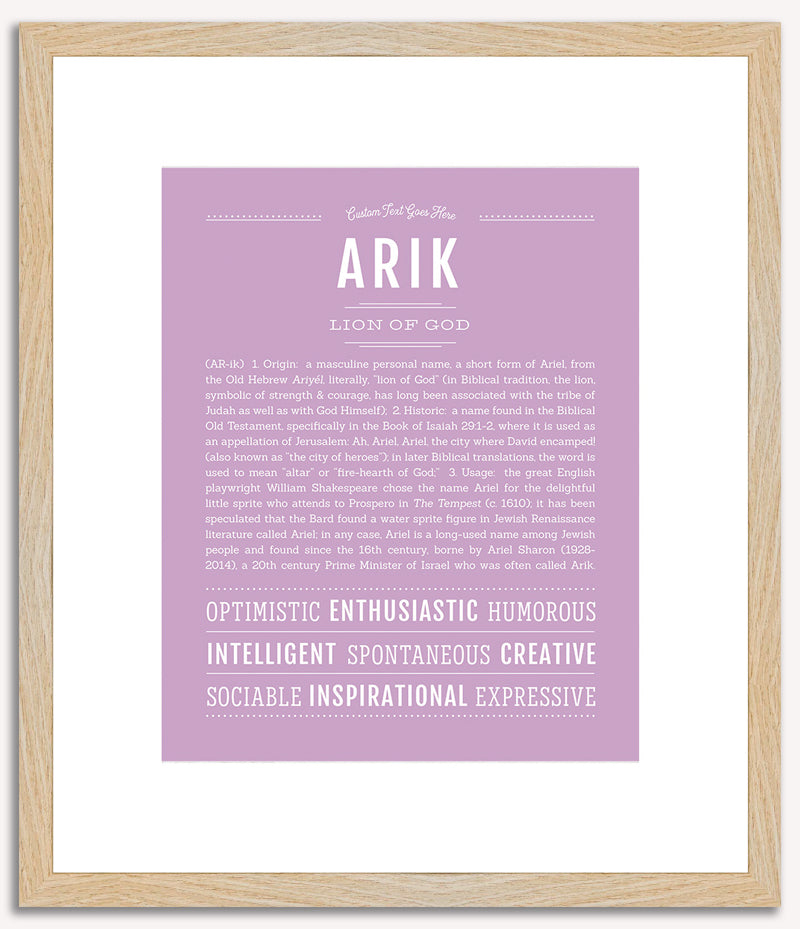 Arik | Name Art Print