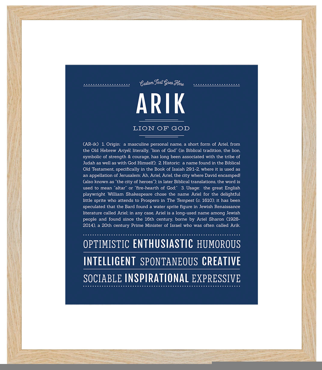 Arik | Name Art Print