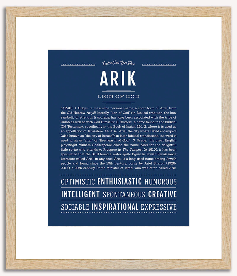 Arik | Name Art Print