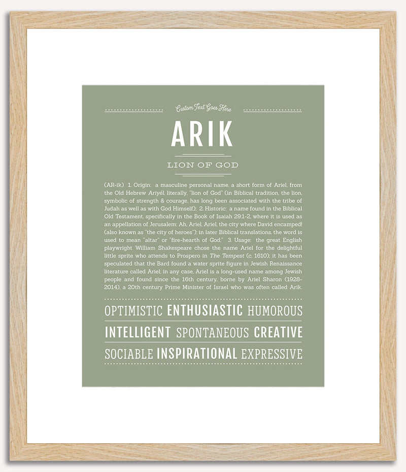 Arik | Name Art Print