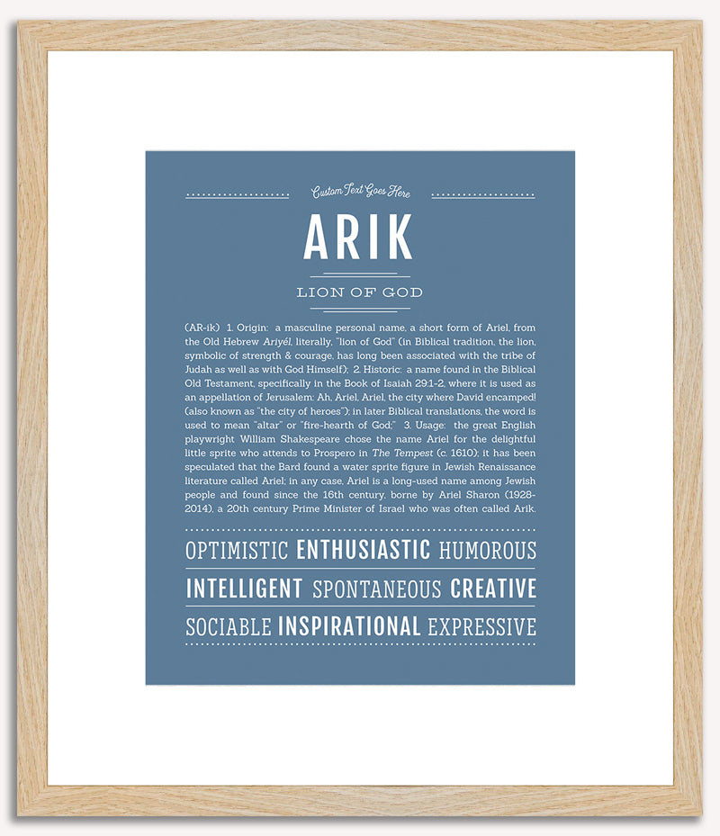 Arik | Name Art Print